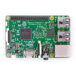 Raspberry Pi 3 Modell B mit 1,2 GHz QuadCore 64Bit CPU