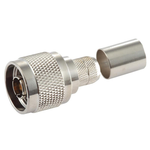 N-Type Male Crimp Konnektor - 50 Ohm - 10mm