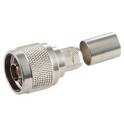 N-Type Male Crimp Konnektor - 50 Ohm - 10mm