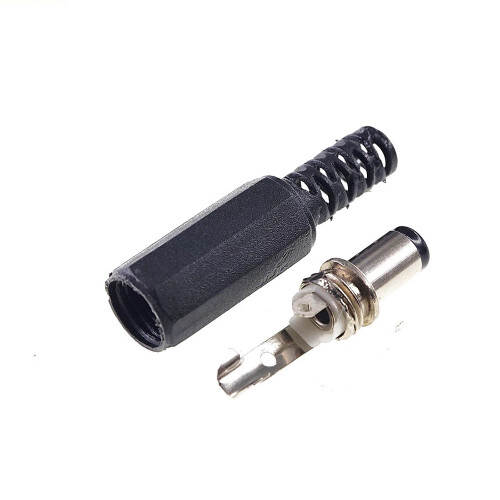 DC Power Stecker - 5,5 x 2,5 x 9,5 mm Konnektor - verlötbar