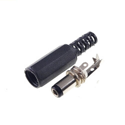 DC Power Stecker - 5,5 x 2,5 x 9,5 mm Konnektor - verlötbar