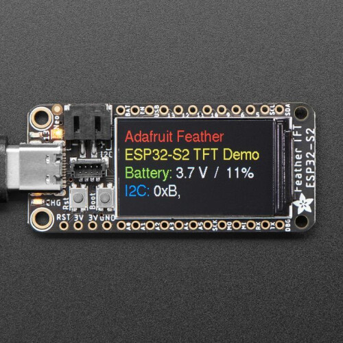 Adafruit ESP32-S2 TFT Feather - 4MB Flash, 2MB PSRAM, STEMMA QT