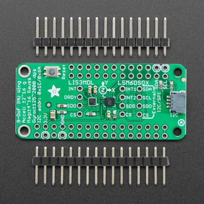 Adafruit LSM6DSOX + LIS3MDL FeatherWing - Precision 9-DoF IMU