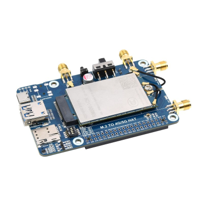 RM500x / RM502x 5G HAT for Raspberry Pi, quad antennas LTE-A, multi band, 5G/4G/3G