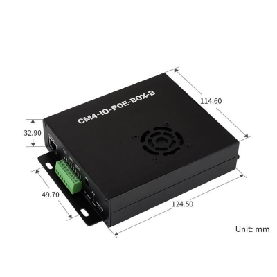 Raspberry Pi Compute Module CM4 - CM5 - PoE Mini-PC (Type B) Kit