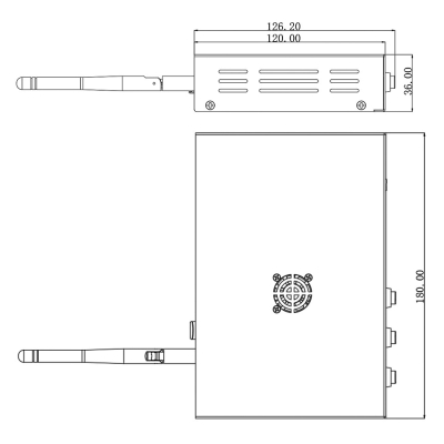 Metal Case for Raspberry Pi Compute Module 4 I/O Board - Edatec