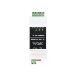 RS232 to RJ45 PoE Ethernet Module - Din-Rail-Schiene - bidirektional