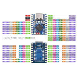ESP32-S3 Zero Dev Board - Xtensa 32-bit LX7 240MHz Dual-Core Processor - WiFi - BT 5