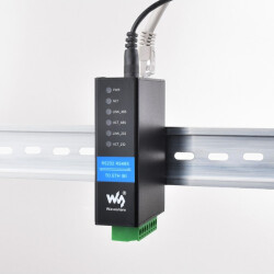 Dual Channel RS232 and RS485  to PoE Ethernet Server - bidirektional