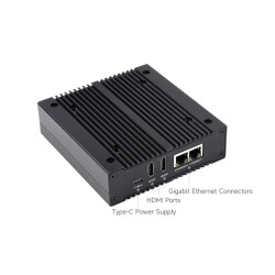 CM4 NAS Computer - 2x NVMe Slots - 2x Gigabit ETH - 2x HDMI 4K