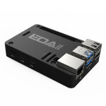 EDATec Raspberry Pi 5 Full Aluminium Kühlkörper Gehäuse Schwarz