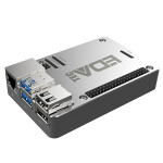 EDATec Raspberry Pi 5 Full Aluminium Kühlkörper Gehäuse Silber