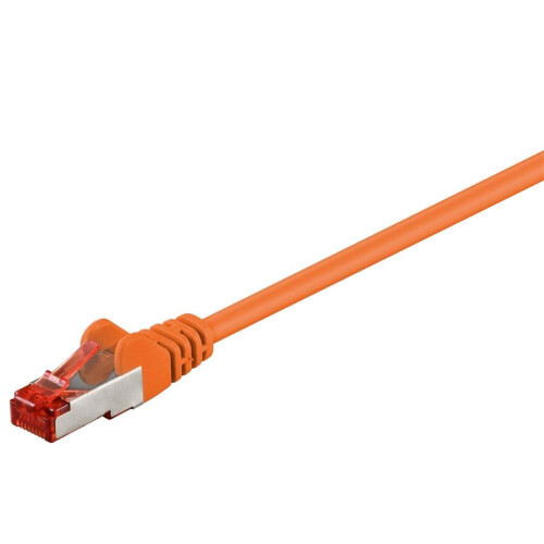 CAT6 Patchkabel S/FTP - doppelte Schirmung - 10Gbit - Orange