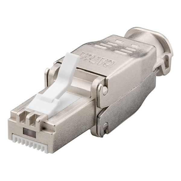 Werkzeugfreier RJ45-Stecker CAT 6A STP geschirmt
