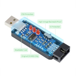 Industrial USB to TTL converter - Typ B powered by CH343G