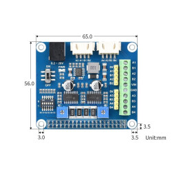 Schrittmotor HAT Typ B für Raspberry Pi - HRB8825 - max 2,5A