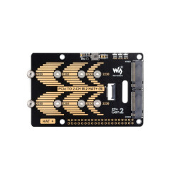 Dual Channel PCIe zu M.2 NVMe Adapter HAT für Raspberry Pi 5