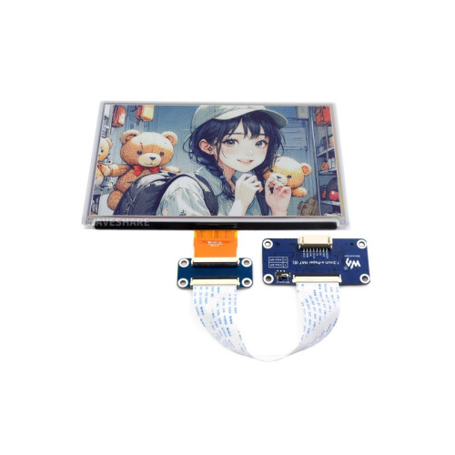 7.3-inch full-colour e-paper display with driver HAT - E-Ink Spectra 6