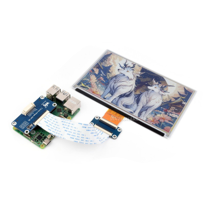 7.3-inch full-colour e-paper display with driver HAT - E-Ink Spectra 6