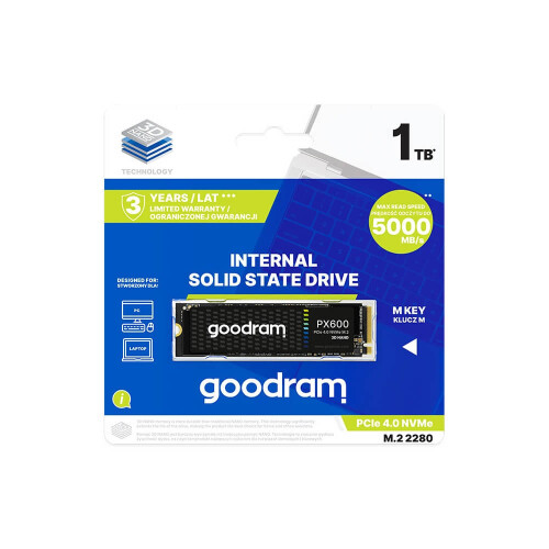 Goodram PX600 GEN.4 M.2 2280 SSD - 1TB NVMe