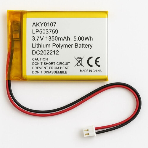 Lithium Polymer LiPo Batterie - 3.7V 1350mAh - JST-PH 2mm - LP503759