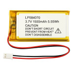 Lithium Polymer LiPo Batterie - 3.7V 1500mAh - JST-PH 2mm - LP584070