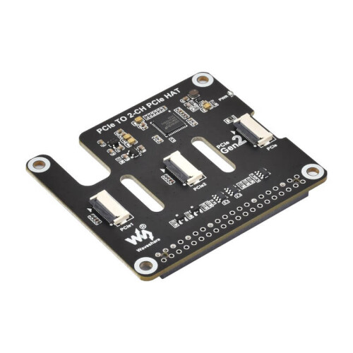 PCIe zu 2-Kanal PCIe Erweiterungs-HAT für Raspberry Pi 5