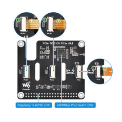 PCIe zu 2-Kanal PCIe Erweiterungs-HAT für Raspberry Pi 5