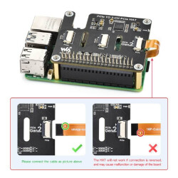 PCIe zu 2-Kanal PCIe Erweiterungs-HAT für Raspberry Pi 5