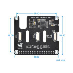 PCIe zu 2-Kanal PCIe Erweiterungs-HAT für Raspberry Pi 5