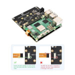 PCIe zu 4-Kanal M.2 NVMe SSD Adapterleser für Raspberry Pi 5