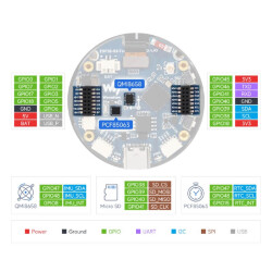 ESP32-S3 1.43" AMOLED Display Development Board mit Metallgehäuse - WiFi - BLE 5 - 466x466 - Gyro - Accel