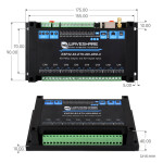 8 Kanälen Relaismodul mit ESP32-S3 WiFi, PoE, isolierter CAN-Schnittstelle, Dual-Core 240 MHz, Industrie-Gehäuse