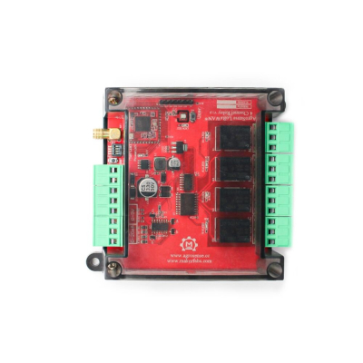 AgroSense 4-Kanal LoRaWAN® Relais Class C – 20A Last, 2x Sensor-Eingang, Temperatur- & Feuchtigkeitssensor