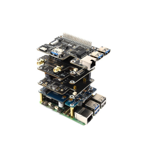 PCIe zu 4-Ch PCIe FFC Adapter HAT für Raspberry Pi 5