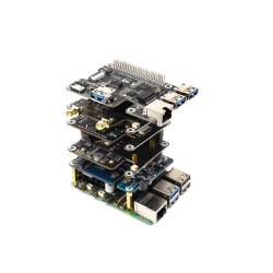 PCIe zu 4-Ch PCIe FFC Adapter HAT für Raspberry Pi 5