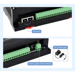 Waveshare 16-Kanal Ethernet-Relais – Modbus RTU/TCP & PoE