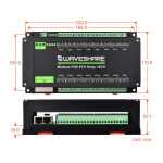 Waveshare 16-Kanal Ethernet-Relais – Modbus RTU/TCP & PoE