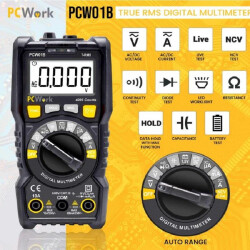 PCW01B True RMS Digital Multimeter 4000 Counts CAT III 600 V