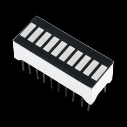 10 Segment LED Bar Graph - White
