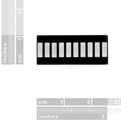 10 Segment LED Bar Graph - White