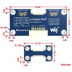 7.5inch E-Ink display HAT for Raspberry Pi, three-color