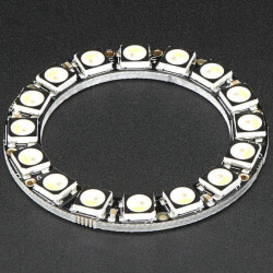 NeoPixel Ring - 16 x 5050 RGBW LEDs w/ Integrated Drivers - Natural White - ~4500K