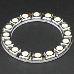 NeoPixel Ring - 16 x 5050 RGBW LEDs w/ Integrated Drivers - Natural White - ~4500K
