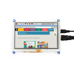 5" HDMI Resistive LCD with Case for Raspberry Pi...
