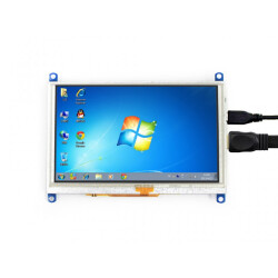 5" HDMI Resistive LCD with Case for Raspberry Pi 800x480
