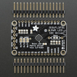 Adafruit 16x9 Charlieplexed PWM LED Matrix Driver - IS31FL3731