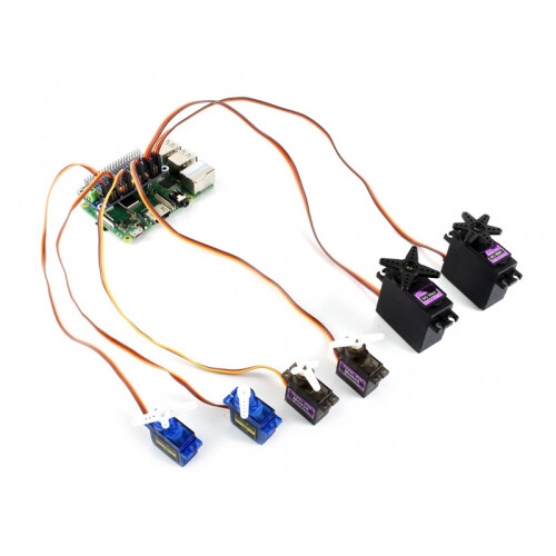 Servo Driver HAT for Raspberry Pi with 16-Channel 12-Bit and I2C