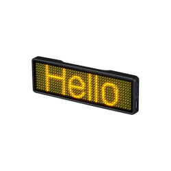 LED Name Tag Badge 11x44 Pixel - Orange