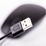 Raspberry Pi Maus - Schwarz Grau